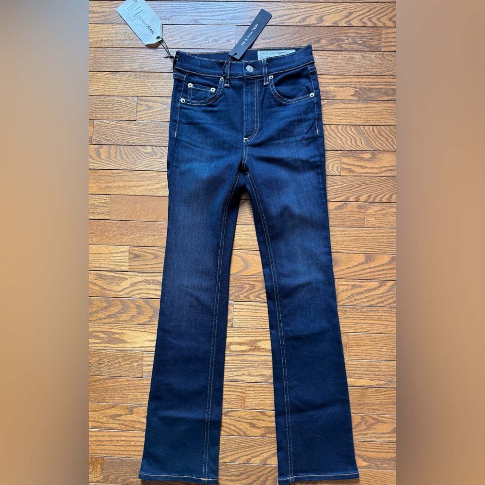 NEW Rag and Bone Bedford Hana High waisted Straight leg  jeans size 23